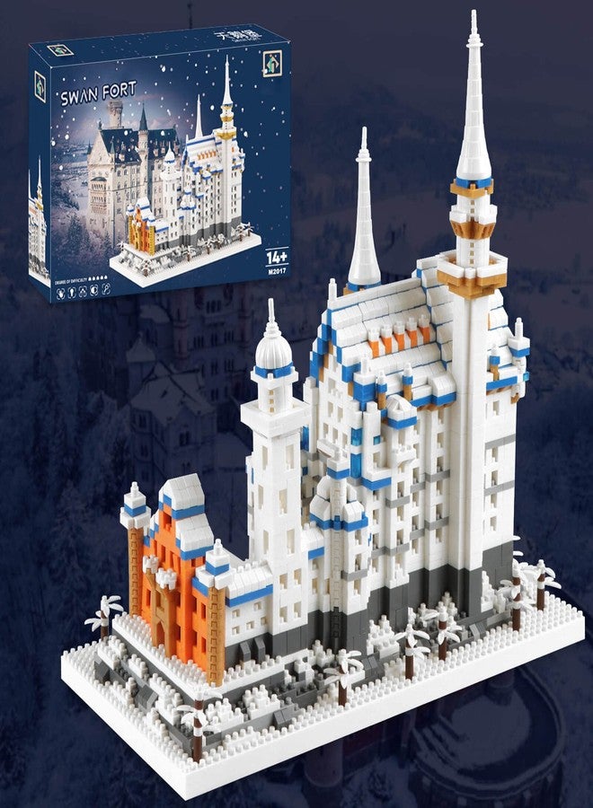 Vziimo Germany Swan Stone Castle Micro Building Blocks Set, Famous World Architecture Model Creative Collection Building Toys for Adults and Kids 14+ (2800 Pieces) - Image 1